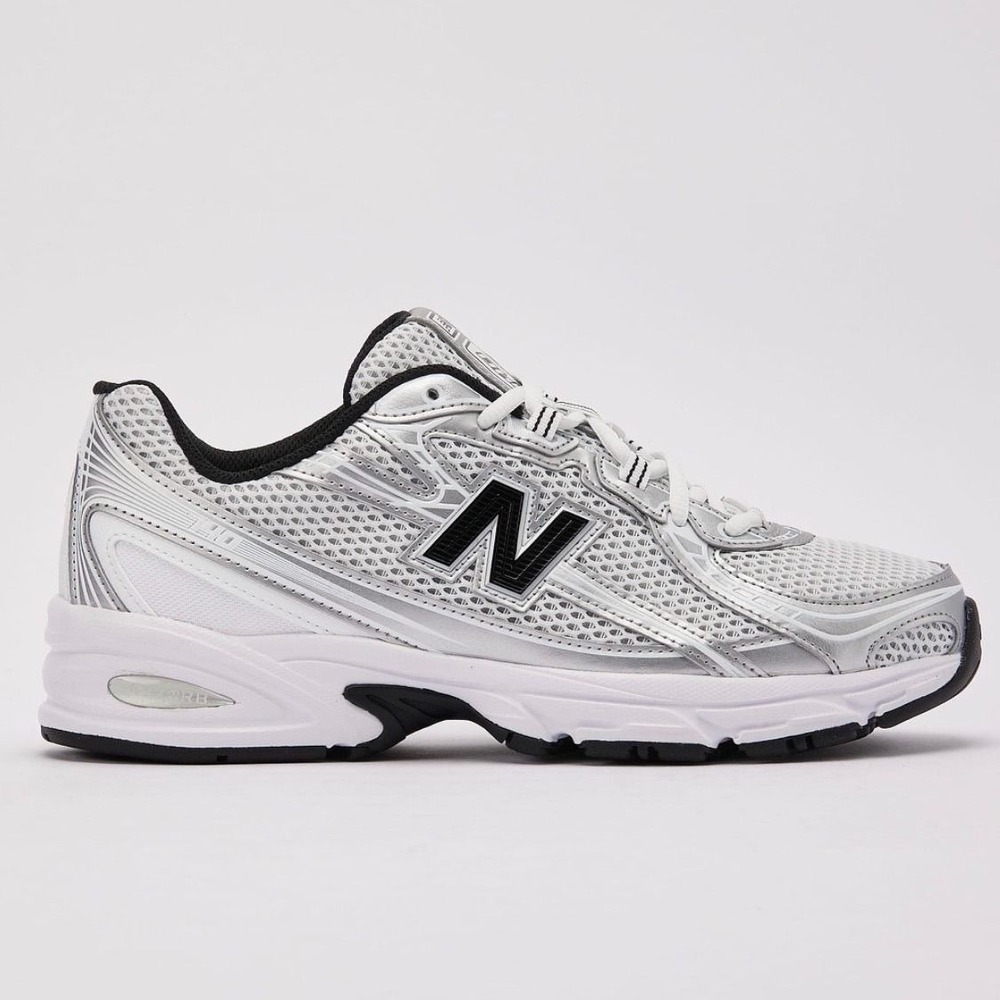 New Balance 740 White Silver Black Retro Running Shoes Mens 14